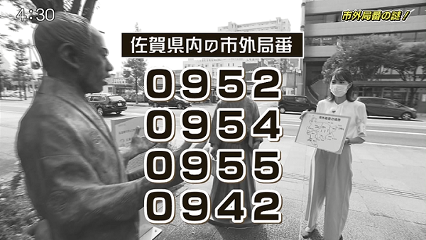 市外局番の謎 なぜ県東部は0942なのか の怪 さがq7 番組コーナー かちかちプレス