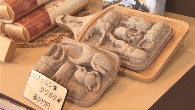 カブトムシなどの型抜き羊羹！羊羹の自販機も設置！小城市「桜月堂」Part.1