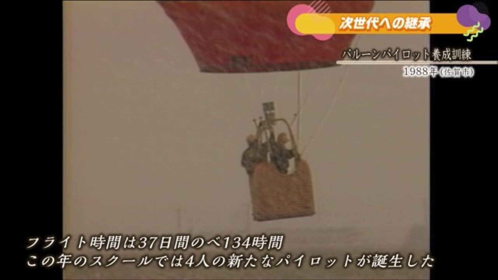 あの日へ時間旅行 雪の中行われた「バルーンパイロット 養成訓練」 佐賀市【1988年】