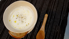 新ごぼうの豆乳クリームスープ
