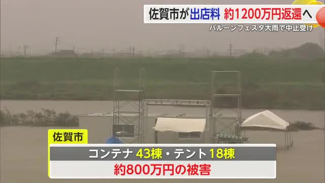 佐賀市が出店料約1200万円返還へ バルーンフェスタ大雨で中止受け【佐賀県】