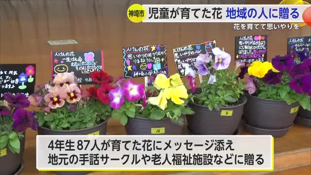 花を育て思いやりの心育む「人権の花」 児童が育てた花を福祉施設などに贈呈【佐賀県】