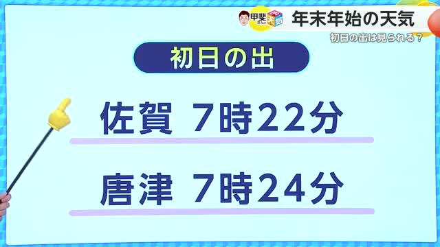 初日の出は見られる？年末年始の天気【佐賀県】