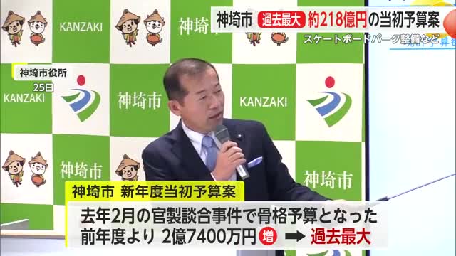 スケートボードパークの整備事業費など 新年度の当初予算案を発表【佐賀県神埼市】