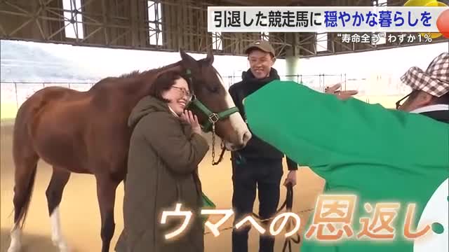 引退した競走馬のこと知って 寿命を全うできるのは“1％”とも【佐賀県】